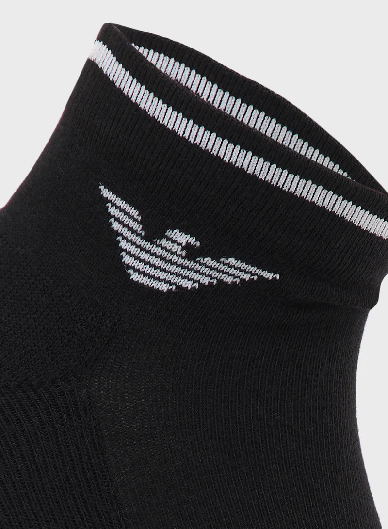 EMPORIO ARMANI 2 Pack Sneaker Socks