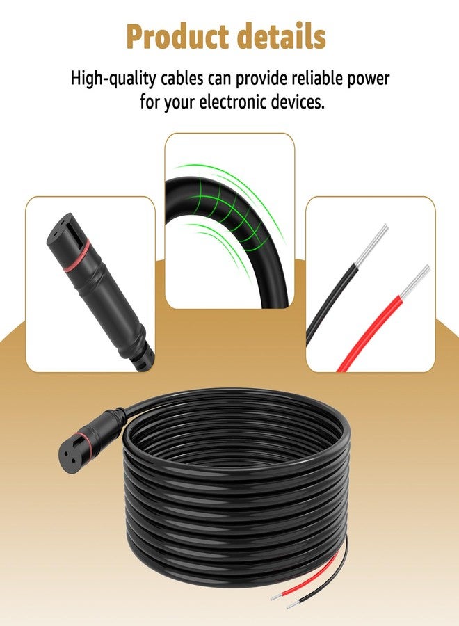 كابل طاقة بديل 000-14172-001 لأجهزة Lowrance Hook2 5/7/9/12 - متوافق مع موديلات Hook2 (باستثناء سلسلة 4X) - سلك طاقة متين ومقاوم للماء - Image 3
