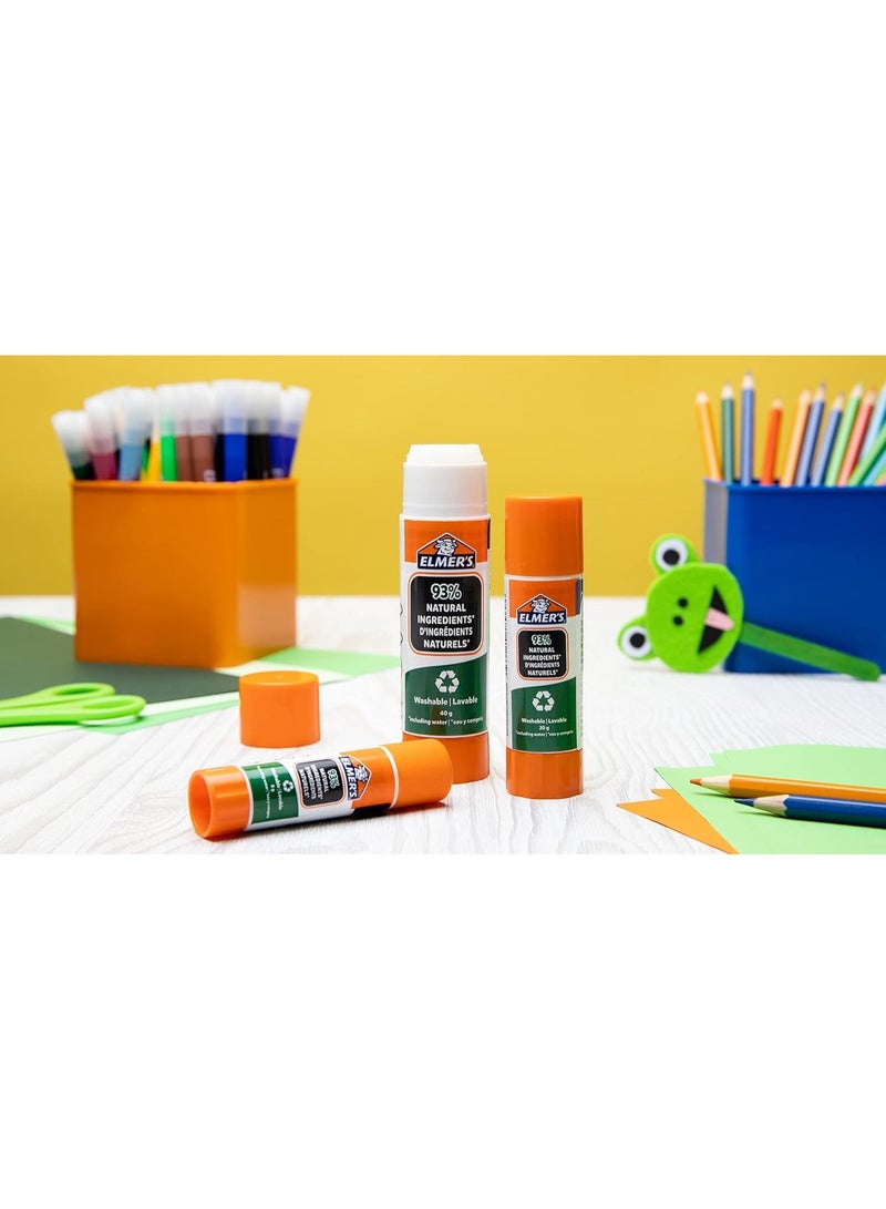 إلمرز Elmer's Washable School Glue Stick, 8g (Box of 24) - Eco-Friendly, Kid-Safe Craft Adhesive for Home & Classroom - Image 2