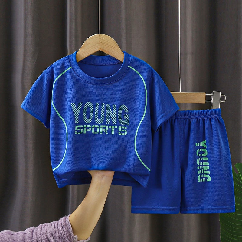 Children's Basketball Uniform Sports Suit Girls Quick-Drying Boys' 2025 New Summer Jersey Medium and Large Kidsren's Training Sports - Image 5