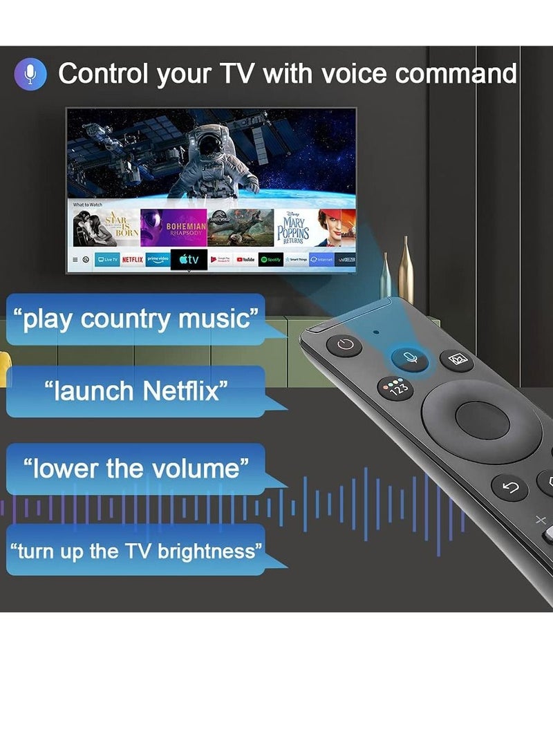 Universal Voice Remote Control for Samsung TV Remote All Samsung LED QLED UHD SUHD HDR LCD HDTV 4K 3D Curved Smart TVs, with Shortcut Buttons for Netflix, Prime Video, - Image 5