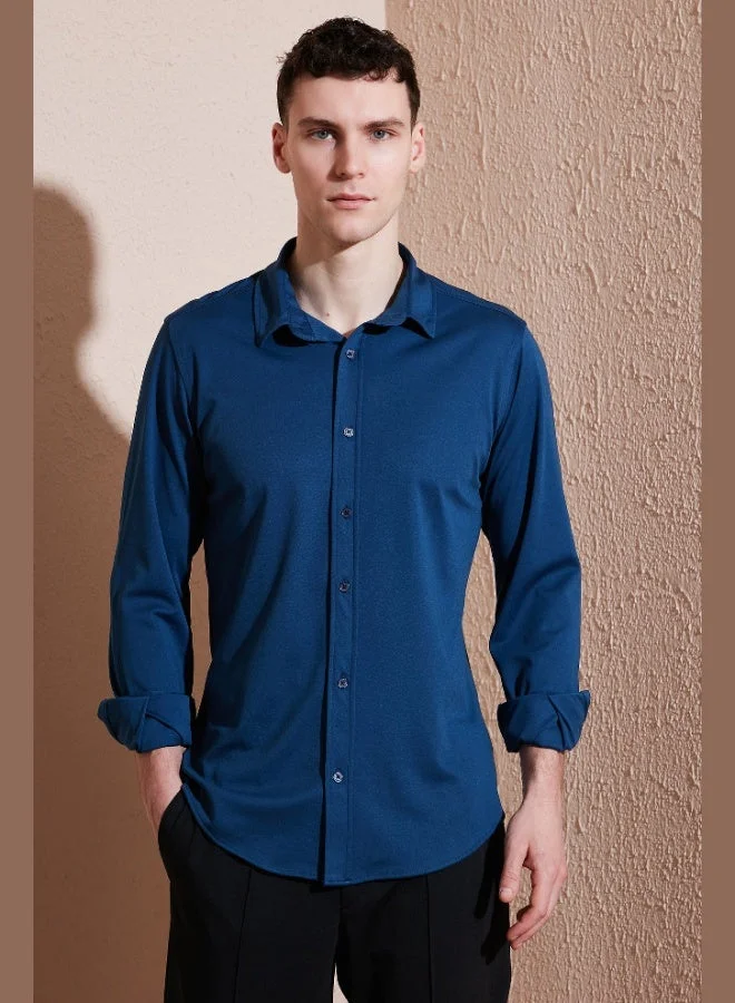 Buratti Cotton Regular Fit Plain Collar Shirt Men's SHIRT CF25S119628