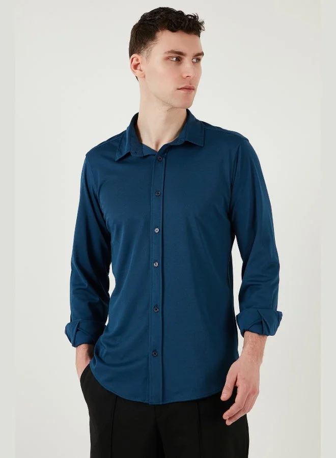 Buratti  Buratti Cotton Regular Fit Plain Collar Shirt Men's SHIRT CF25S119628 for Men | Best Price UAE