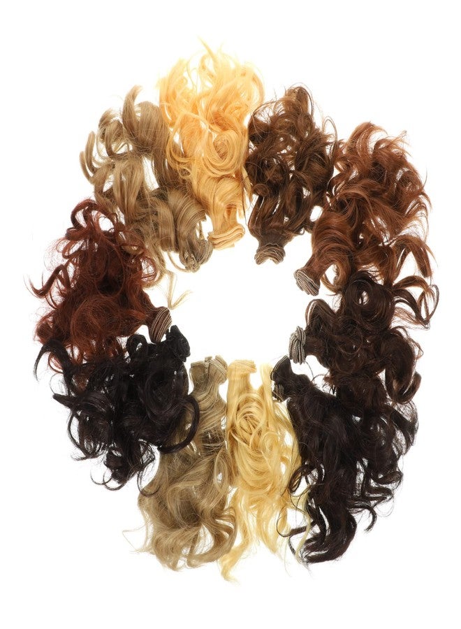 MERRYHAPY Doll Hair Wefts Curly Hair Extensions 39.37 Inch High Temperature Synthetic Fiber Wig for Doll Rerooting Diy Crafts Making Supplies - Image 1