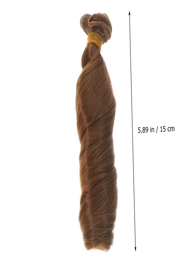 MERRYHAPY Doll Hair Wefts Curly Hair Extensions 39.37 Inch High Temperature Synthetic Fiber Wig for Doll Rerooting Diy Crafts Making Supplies - Image 4