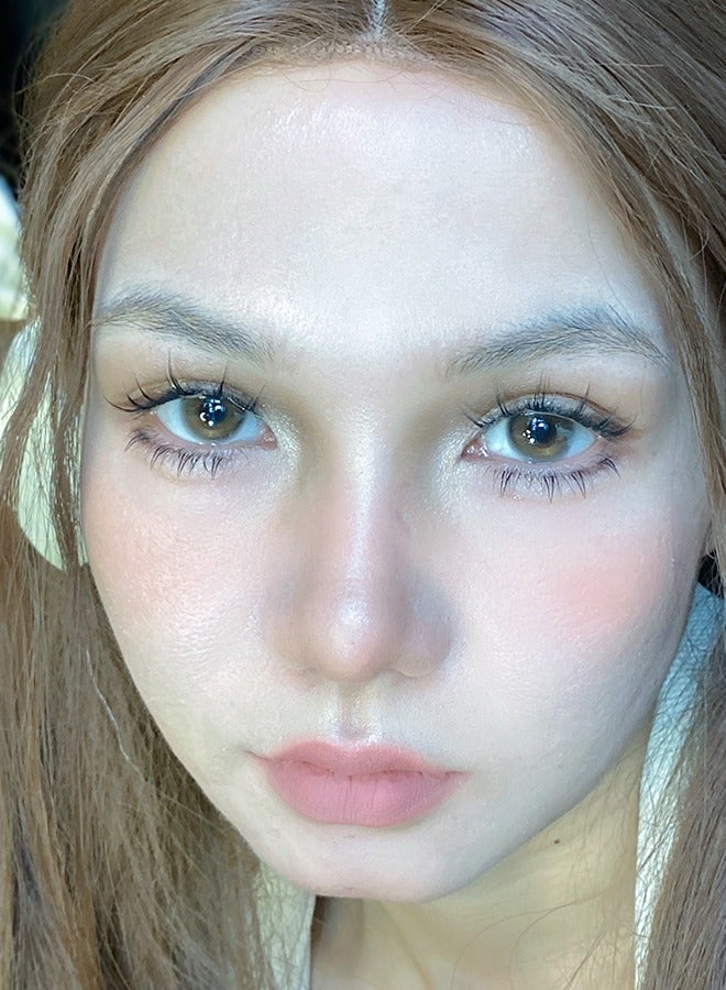 سيدة جديدة يشلايدي كولد تي براون 14.20 ملم عدسات لاصقة ملونة للاستعمال اليومي السنو - Image 3