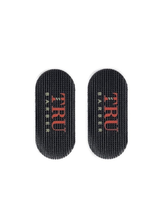 ترو باربر - مجموعة مشابك شعر TRU BARBER ® بثلاثة ألوان، مكونة من 6 قطع للرجال والنساء - صالون حلاقة، مشابك شعر للتصفيف، مقابض تثبيت الشعر (أسود/أحمر/أسود) - Image 1