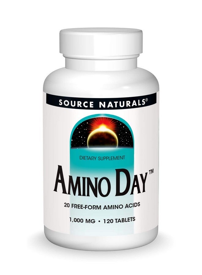 Source Naturals Amino Day - 20 Free Form Amino Acids Supports Quality Dieting During Nutrition - 120 Tablets - Image 1