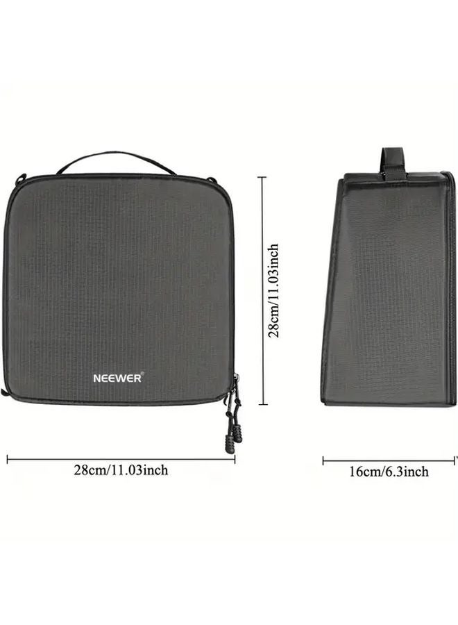 نيوير حقيبة كاميرا سوداء مرنة قابلة للتعديل مع فواصل قابلة للتعديل للكاميرات DSLR والكاميرات بدون مرآة - Image 3
