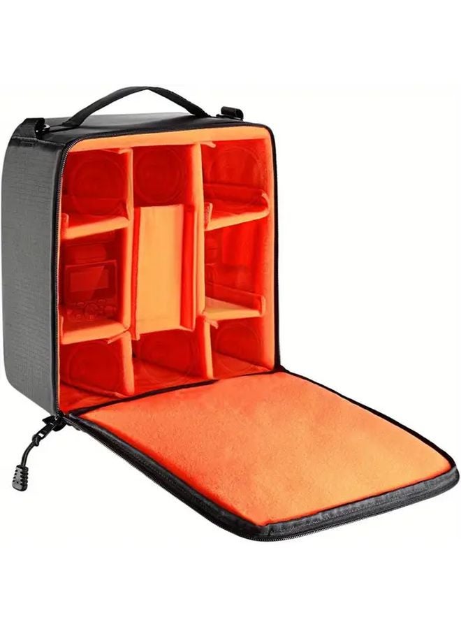 نيوير حقيبة كاميرا سوداء مرنة قابلة للتعديل مع فواصل قابلة للتعديل للكاميرات DSLR والكاميرات بدون مرآة - Image 4