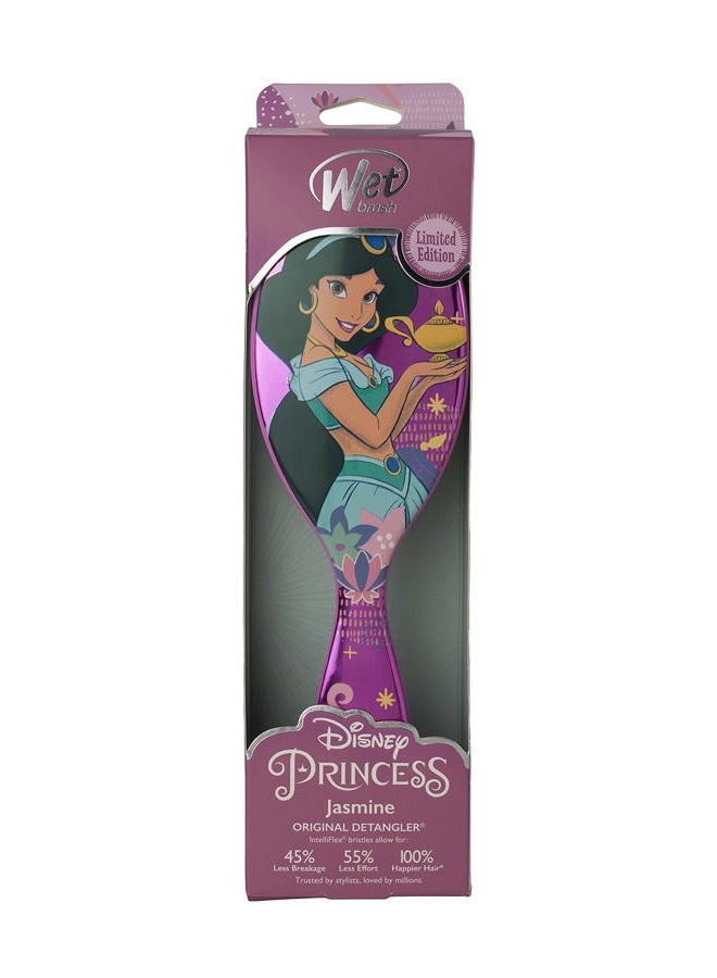 Wet Brush فرشاة فك تشابك الشعر الأصلية من ديزني - الأميرة ياسمين، بنفسجي داكن - لجميع أنواع الشعر - شعيرات IntelliFlex فائقة النعومة تنزلق عبر التشابكات بسهولة - Image 4