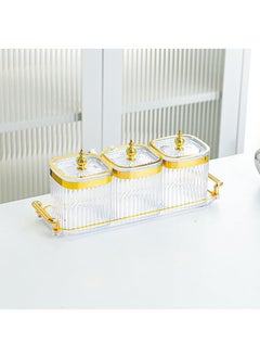 Y&D 3Piece Household Kitchen Seasoning Storage Supplies Salt Pot  - Image 1