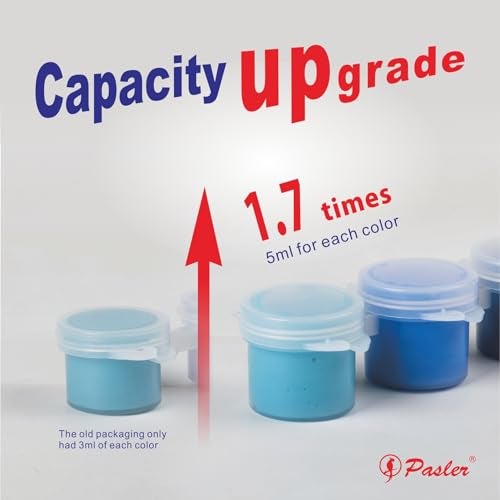 Pasler Underglaze Set - Concentrated Opaque Liquid Underglaze with a Red Brush for pottery bisque, mini Pack for 24-Colors - Image 4