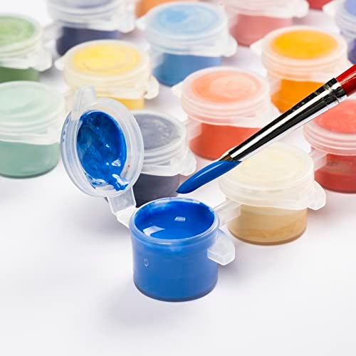 Pasler Underglaze Set - Concentrated Opaque Liquid Underglaze with a Red Brush for pottery bisque, mini Pack for 24-Colors - Image 3
