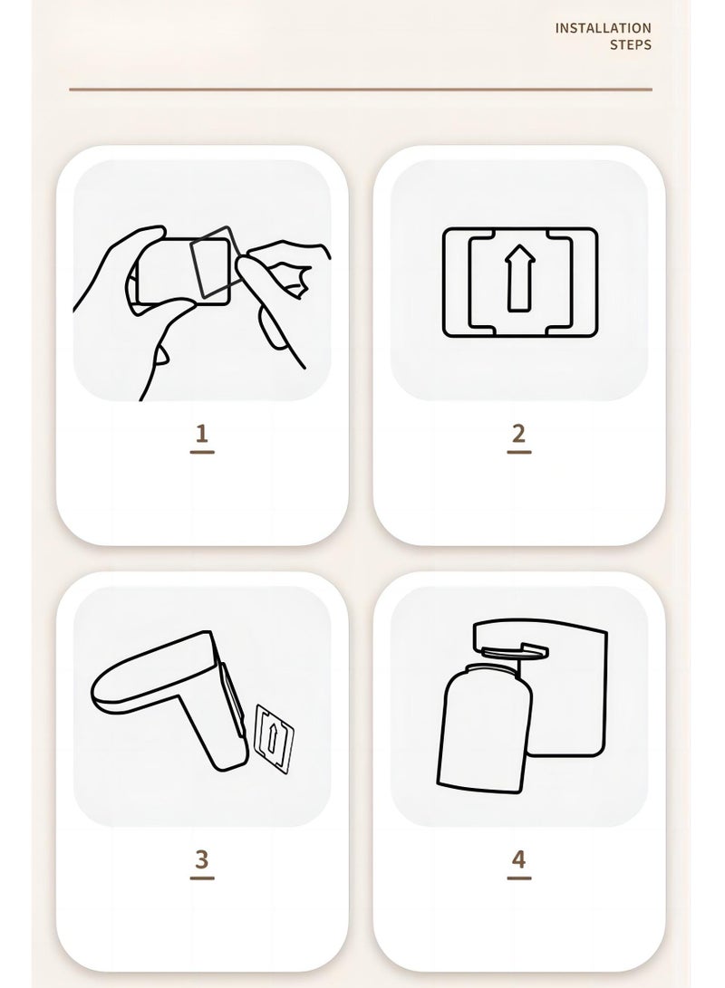 KHAJUL 2 Pieces Cup and Toothbrush Holder Set, Creative Design, Bathroom Storage Organizer, No Drilling Required Wall Mounted - Image 5