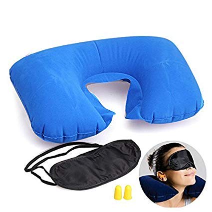 Seaspirit SEASPIRIT 3 in 1 Travel Kit Set - Neck Pillow, Eye Mask, Ear Bud (Multi Colour) - Image 4