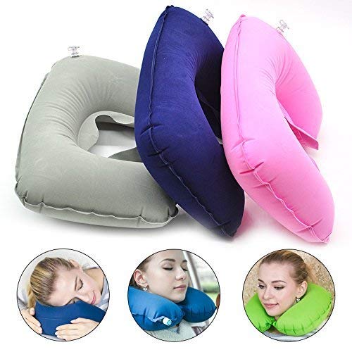 Seaspirit SEASPIRIT 3 in 1 Travel Kit Set - Neck Pillow, Eye Mask, Ear Bud (Multi Colour) - Image 3