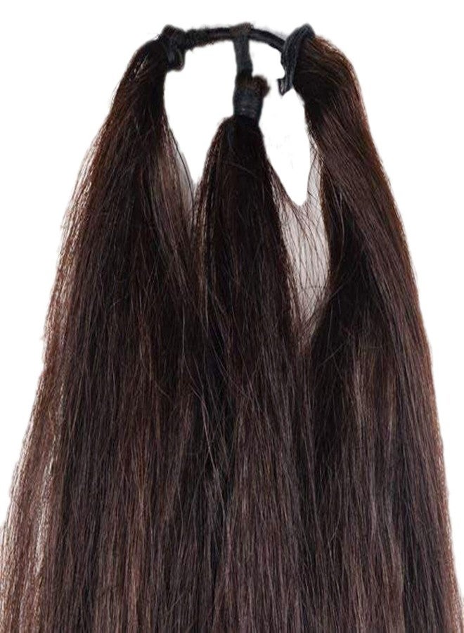 BLUSHIA Set of 2, 30 Inchs Brown Hair Choti Parandi Hair Extension for Wedding Accessories - Image 2