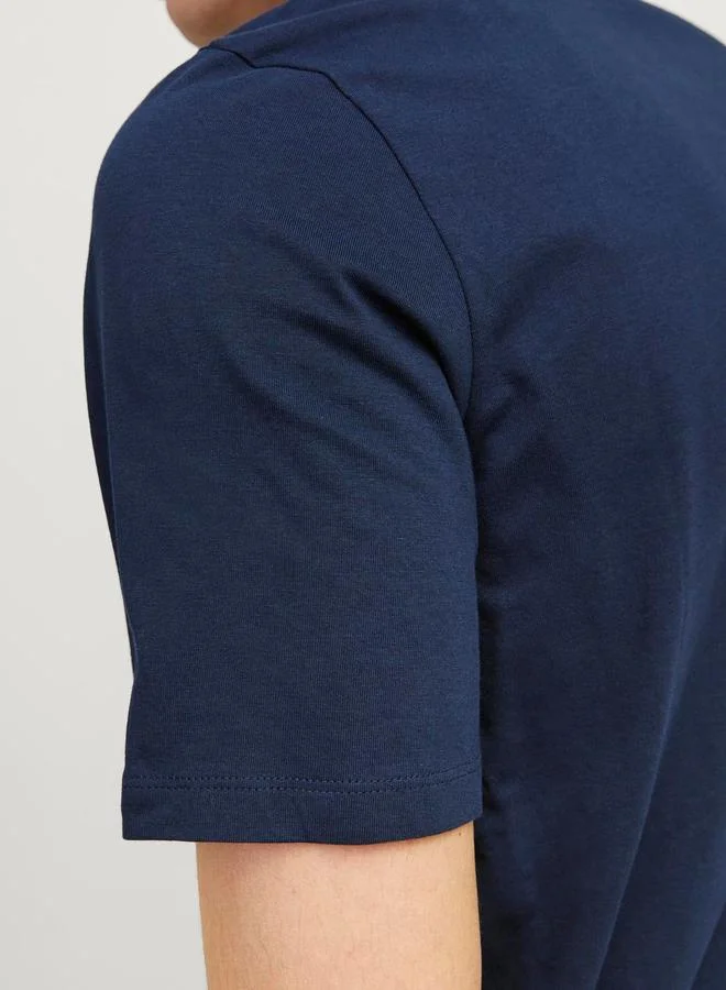 JACK & JONES Logo Graphic Print Crew Neck T-Shirt