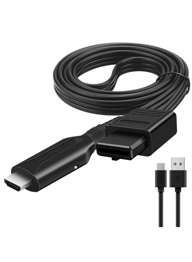 Wiistar N64 to HDMI Converter Adapter HDMI Cable for N64 1m/3.2ft Nintendo 64 to HDMI Converter Adapter Compatible with Nintendo N64/Super SNES/NGC - Image 1