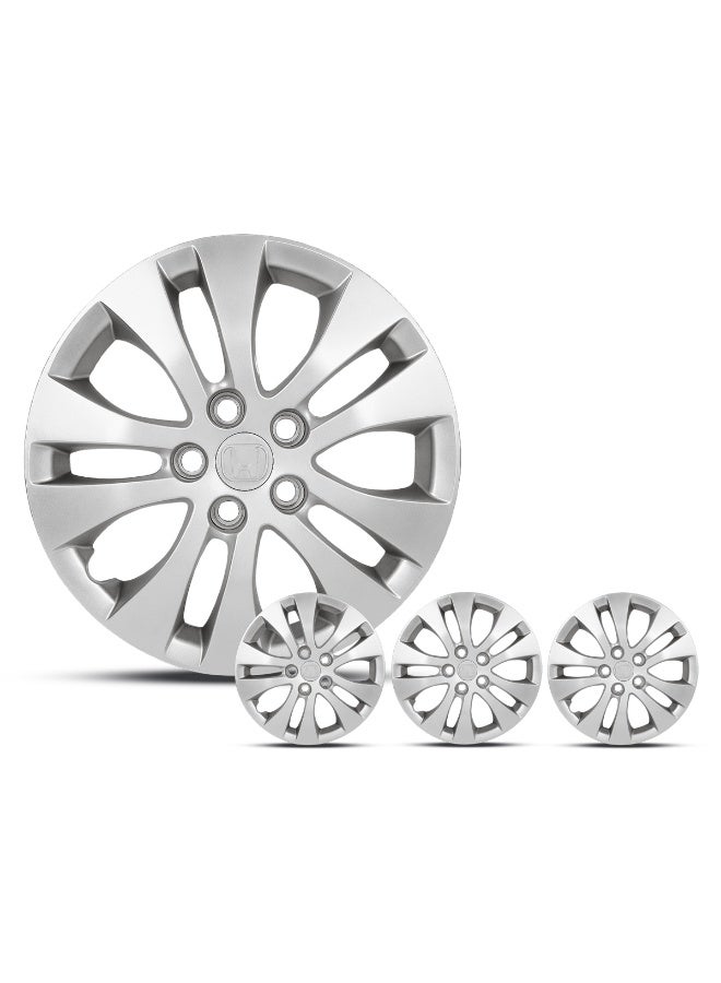 Honda 16 Inch Wheel Cover Set for Honda Accord 2016–2017 (Model 2K-HD-1702) – High-Quality ABS Fiber Hubcap Replacement, OEM Style Design, Durable Anti-Fade Finish, Secure Retention Ring, Easy Installation, Strong & Long-Lasting Car Rim Protection – Set of 4 - Image 4