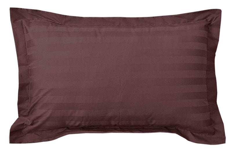 Kuber Industries Lining Design Breathable & Soft Cotton Pillow Cover/Protector/Case- 18x28 Inch, Set of 2 (Coffee)-HS43KUBMART26761, Brown, Standard - Image 4