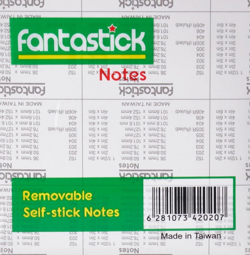 Fantastick Cua000202 Sticky Notes 100-Sheets, 3 Inch X 3 Inch Size, Yellow - Image 3
