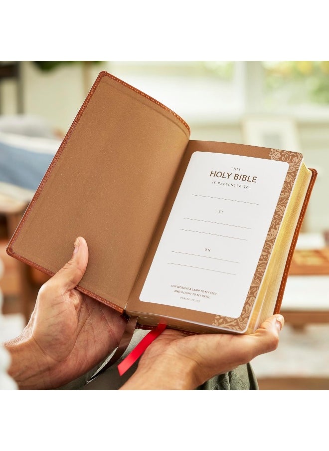 RSV Personal Size Bible with Cross References, Brown Leathersoft, (Sovereign Collection)  - Image 5