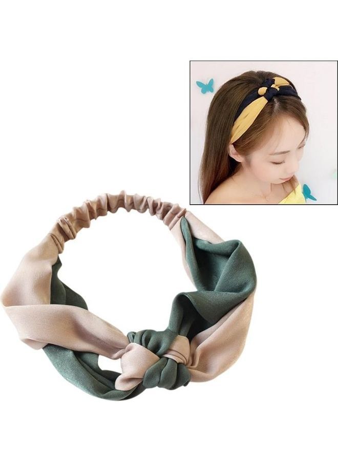 نيبمينينت ربطة رأس مطاطية أنيقة بتصميم عصري بسيط مزين بعقدة فيونكة متقاطعة للنساء متعدد الألوان - Image 1