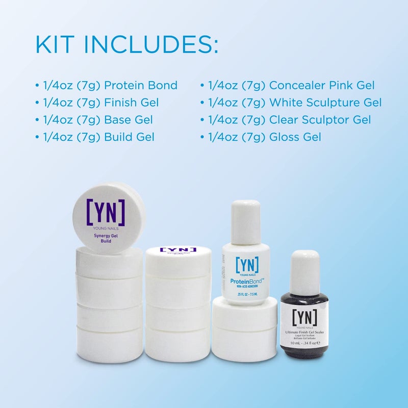 Young Nails False Nail Trial Synergy Gel Kit - Image 4