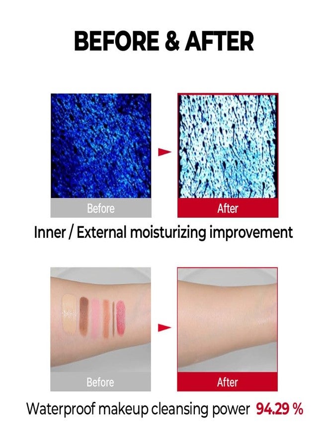 MDP+ RED LACTO COLLAGEN CLEANSING OIL 2.0, Pore Control, Deep Cleansing|6.76oz/200ml,Daily Makeup Remover, Blackhead Melting, Pore Cleanser, Korean Facial Cleanser - Image 5