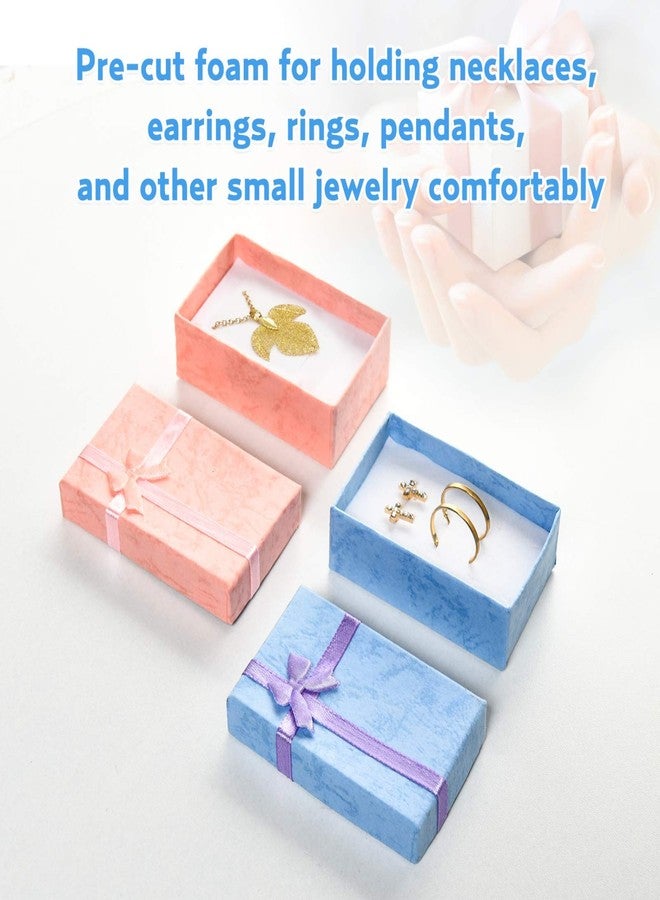 AQUEENLY 24-Piece Gifts Box Set, Jewelry Gift Boxes for Rings, Pendants, Earring, Necklaces - Cardboard Jewelry Boxes for Anniversaries, Weddings, Birthdays, Assorted Colors - 3.2 x 2.0 x 1.1 Inches - Image 2