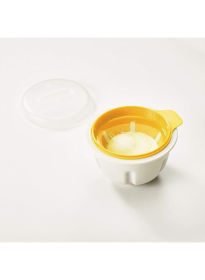 جوزيف جوزيف جهاز سلق البيض في الميكروويف M Poach، أبيض/أصفر، مقاس واحد، 20123 - Image 5