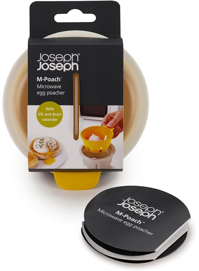 جوزيف جوزيف جهاز سلق البيض في الميكروويف M Poach، أبيض/أصفر، مقاس واحد، 20123 - Image 2