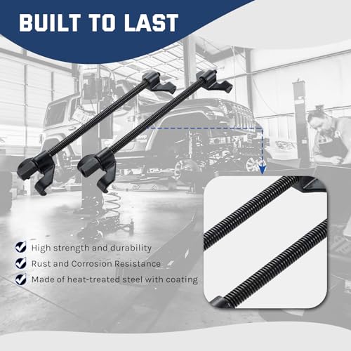 DASBET 14" Coil Spring Compressor Tool Suspension Strut Remover Installer Kit Macpherson Coil Spring Compressor - Image 3