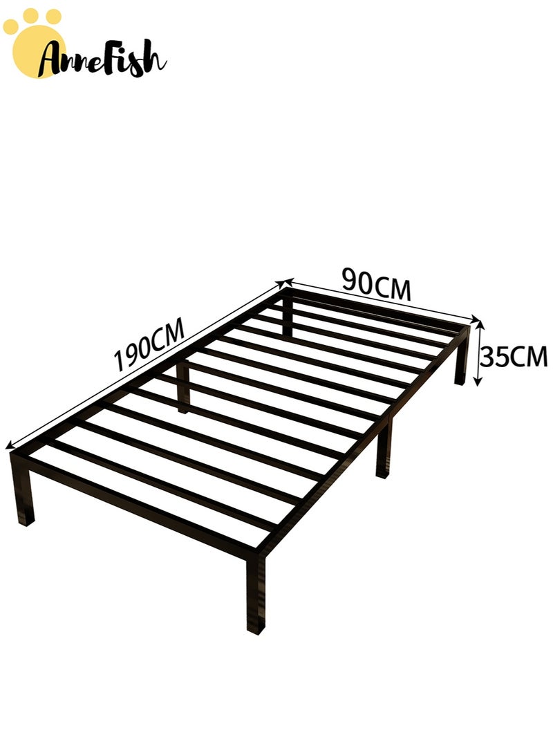 AnneFish 2Pcs 190*90 Single Bed Frame Metal Platform Bed Frame with 30cm Height Storage Heavy Duty Steel Slat Support Easy to Assemble No Box Spring Mattress Required for Adult and Bedrooms - Image 3