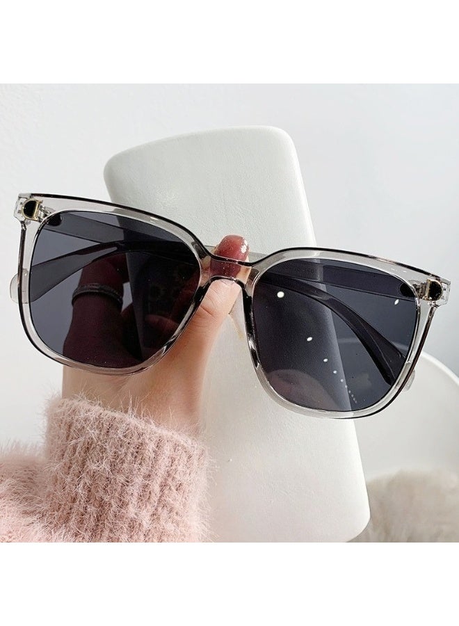 Women’s Oversized Square Fashion Glasses – Comfortable & Stylish, Ideal for Casual Wear, Durable Daily Eyewear with Case, Sunglasses