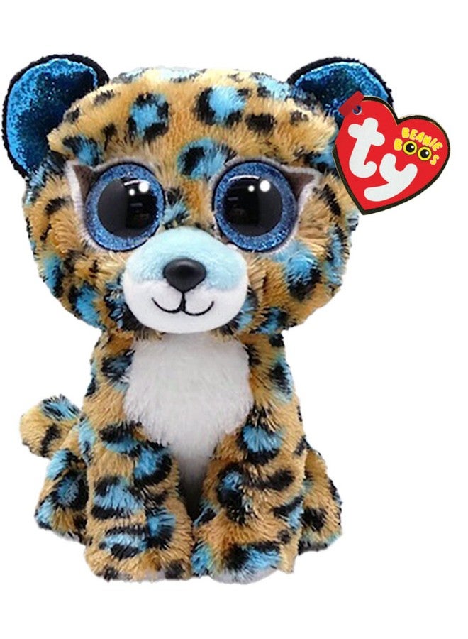 تي واي دمية بيني بو من تاي بو - قطيفة على شكل فهد كوبالت 15 سم - TY36691، TY36691، بيج، أزرق، أبيض، صغير