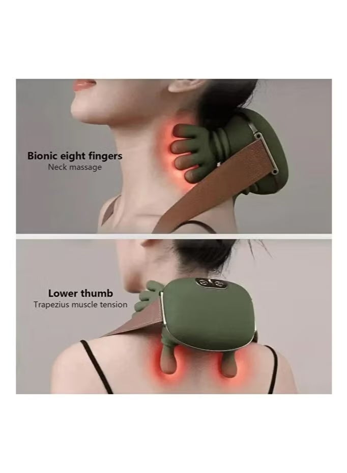 GENNEXT 4D Bionic Neck and Shoulder Massager with Heat – Wireless Rechargeable Deep Tissue Shiatsu Massager for Neck, Back, Shoulders & Full Body Pain Relief, Portable Electric Kneading Device with Soothing Heat Therapy for Home, Office, Car & Travel - Image 4
