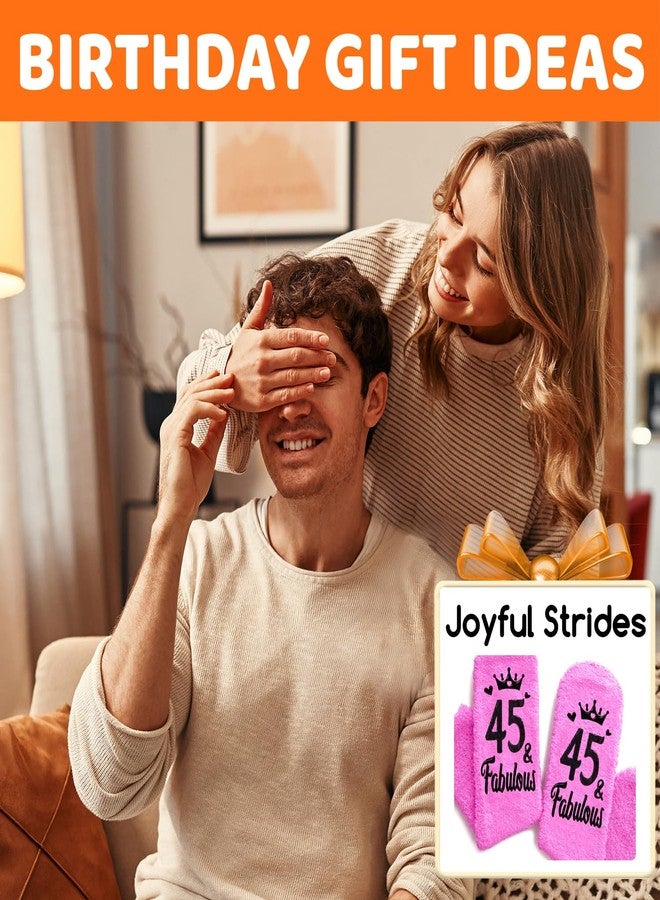 Happy Pop هدايا عيد الميلاد الخامس والأربعين من هابي بوب للنساء - جوارب لصديقات في سن الخامسة والأربعين، أفكار هدايا لنساء في منتصف العمر من مواليد عام 1980 - Image 3