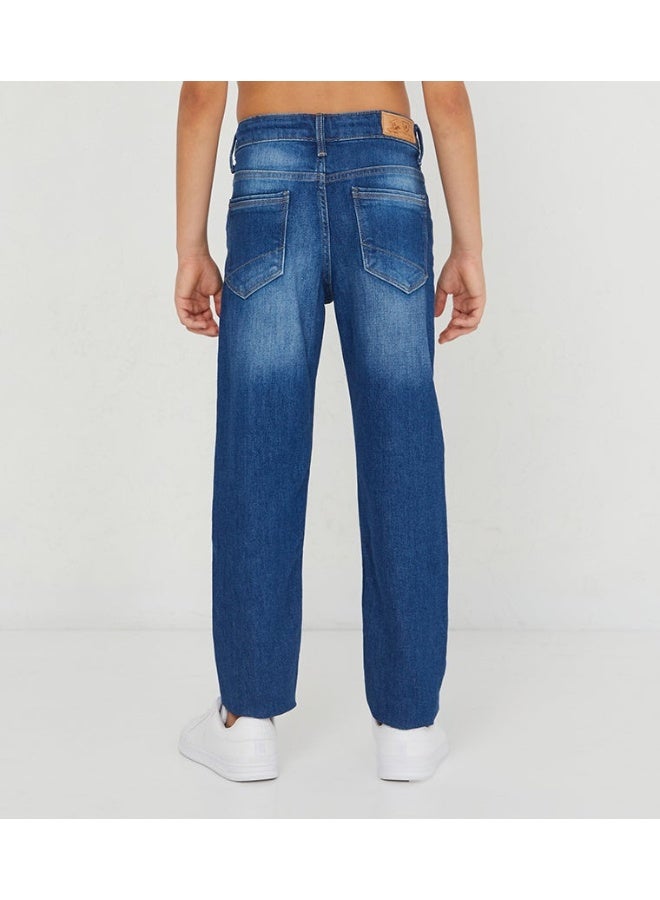 BEVERLY HILLS POLO CLUB Faded Straight Fit Jeans - Image 2