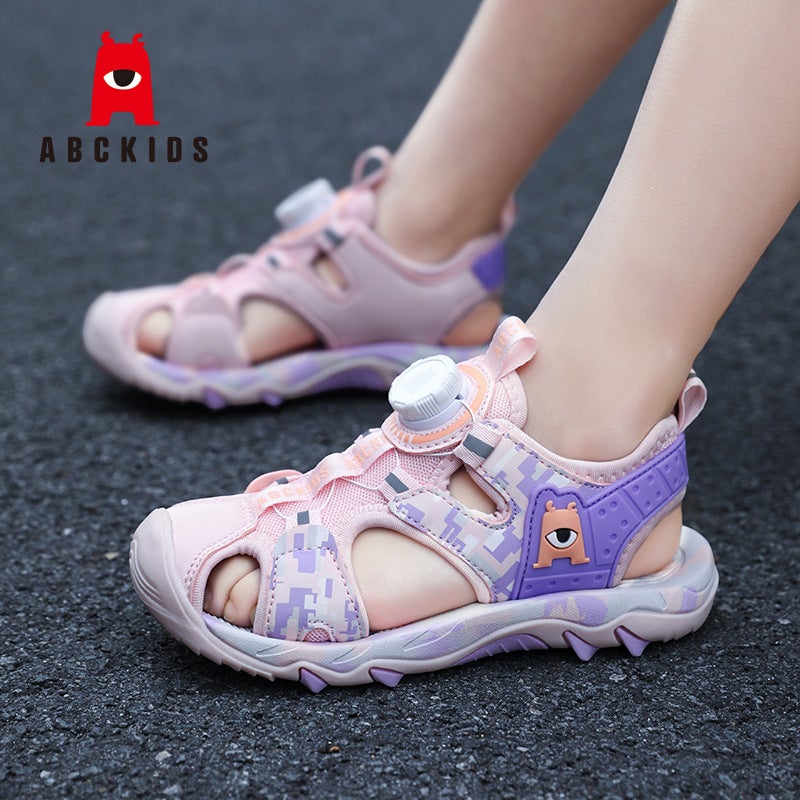 Abckids Children'S Shoes Girls Children'S Outdoor Beach Shoes Big Kids Girls Knob-Toed Sandals - Image 5