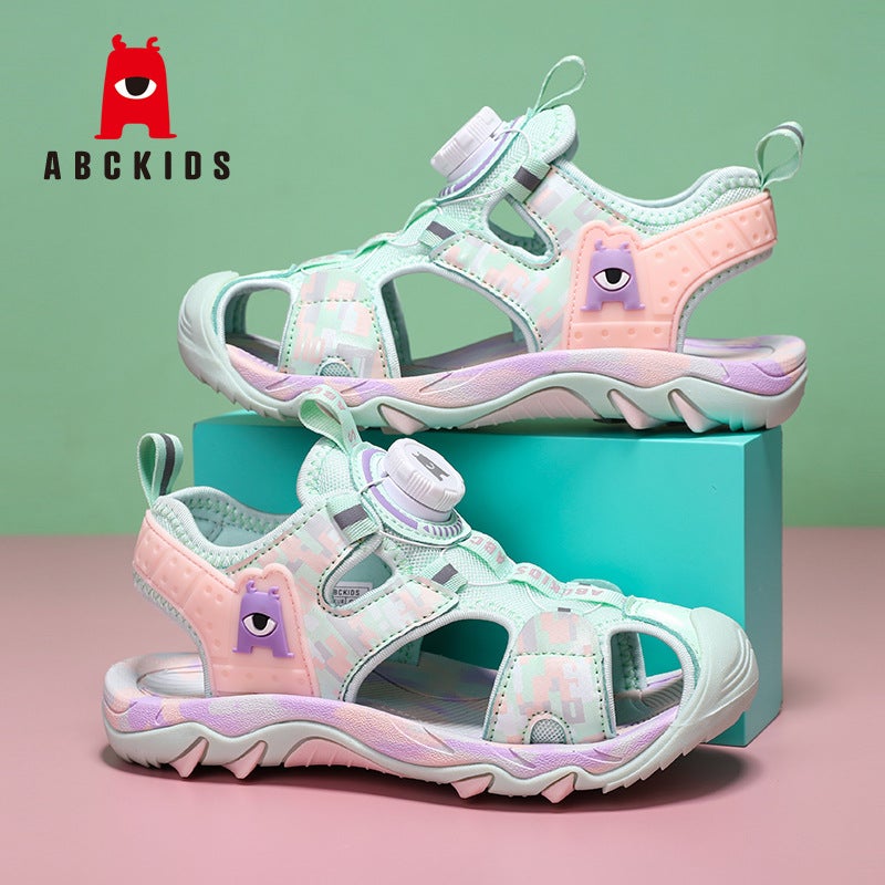Abckids Children'S Shoes Girls Children'S Outdoor Beach Shoes Big Kids Girls Knob-Toed Sandals - Image 2