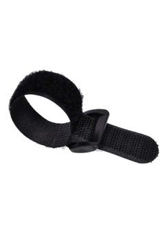 Oasisgalore 10-Pack Black Velcro Cable Straps, Self-Adhesive Nylon with Buckles,Adjustable & Reusable for Cable Management  - Image 2