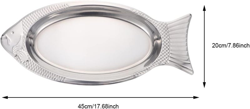 Hemoton طبق تقديم بيضاوي من الفولاذ المقاوم للصدأ بلمسة مرآة ثقيلة - Image 3