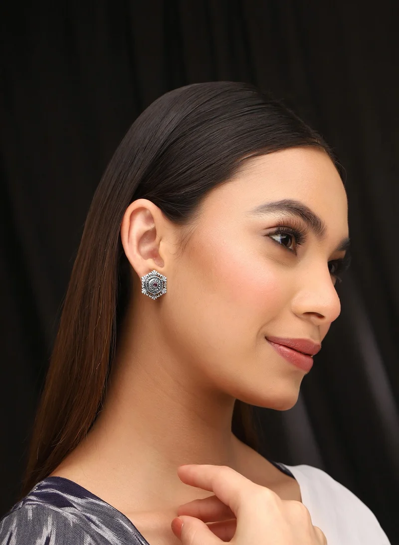 برياسي Set Of 2 Brass Contemporary Drop Earrings
