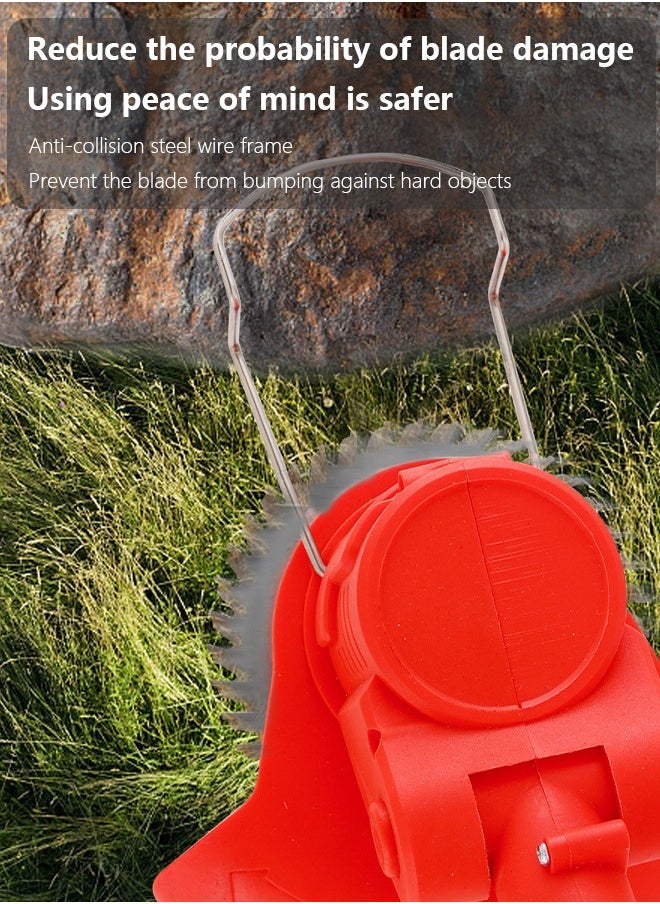 New Electric Household Lawn Mower Wireless Multi Function Lithium Battery Garden Weeder Portable Garden Lawn Mower Red