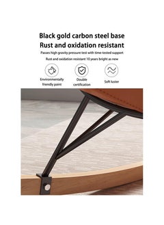 Arabest Rocking Chair with Footrest, Nursery Baby Glider Chair, Lounge Side Armchair Nursing Chair, High Back Armchair, Fabric Seat Wood Legs for Living Room Bedroom  - Image 4