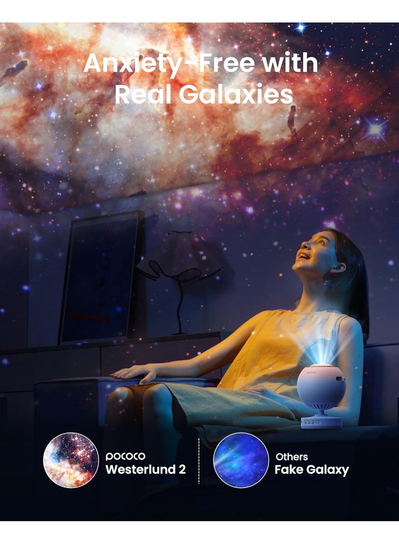 POCOCO Galaxy Lite Star Projector, Starry Sky Projector Home Planetarium Night Light Lamp Baby Kids Room Decoration Galaxy Projector for Party Birthday Christmas Gift (Pink) - Image 5