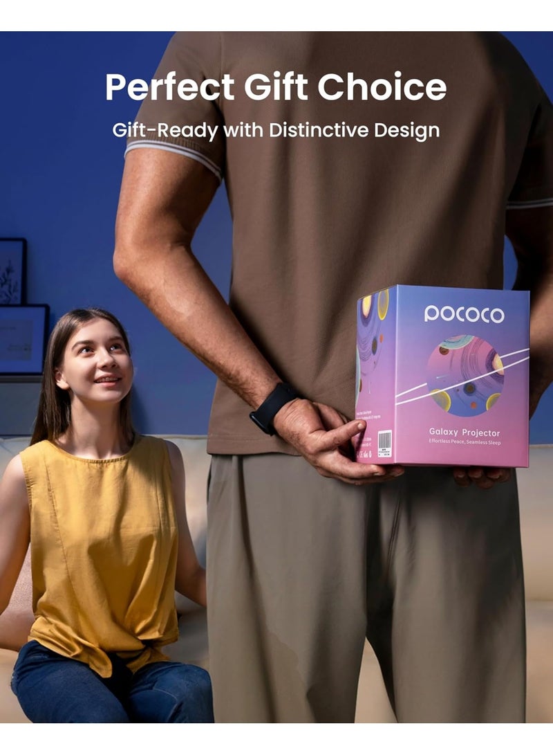 POCOCO Galaxy Lite Star Projector, Starry Sky Projector Home Planetarium Night Light Lamp Baby Kids Room Decoration Galaxy Projector for Party Birthday Christmas Gift (Pink) - Image 3